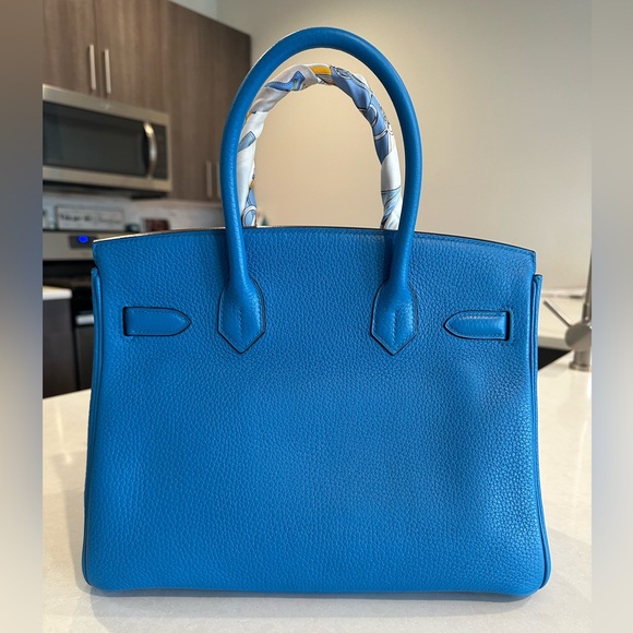 Hermes Birkin 30 Blue Zanzíbar GHW - Picture 5 of 14